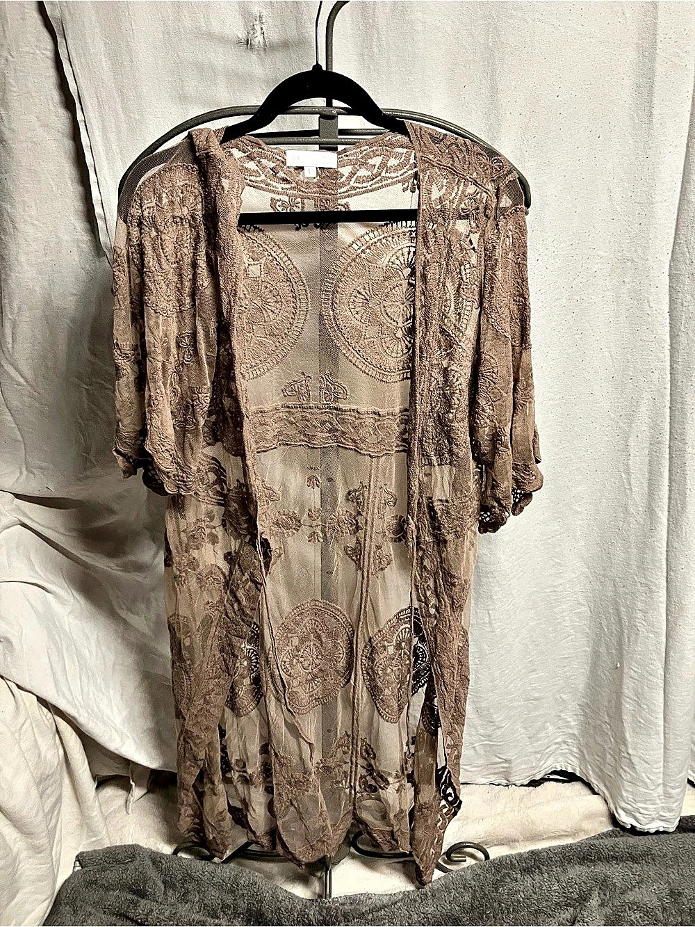 Rebellion Paisley Maxi Dress in Brown Size Large